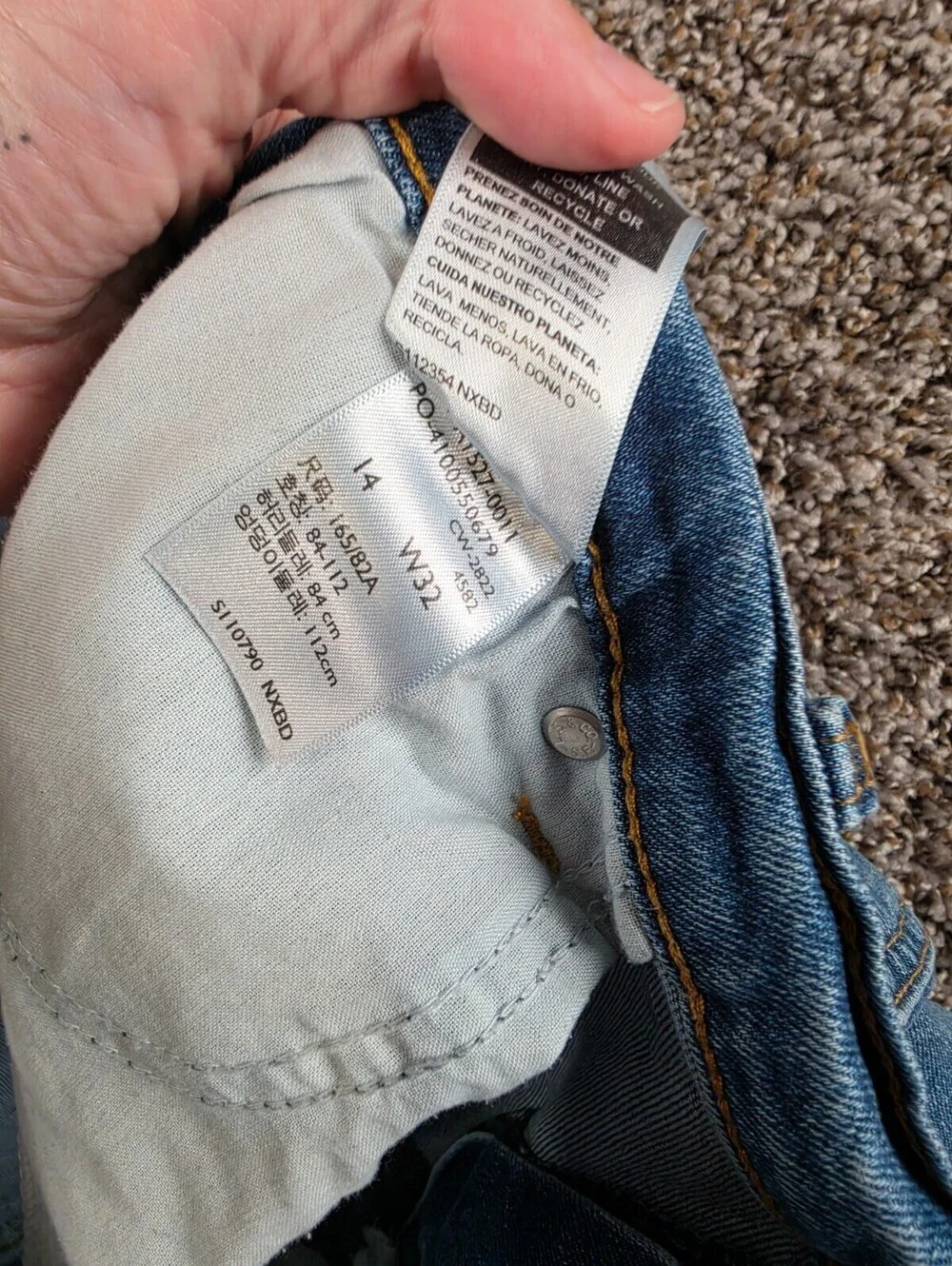 Signature by Levi Strauss womens Sz 14 Heritage High Rise Blue Jean Shorts